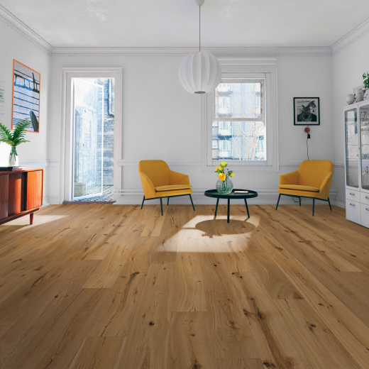 Laminatboden Eiche Dark Coffee